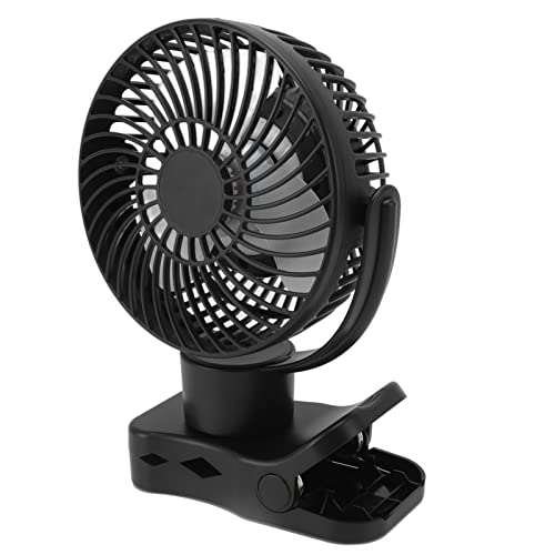 SUNGOOYUE Ventilador Portátil, Ventilador Recargable Ventilador de Escritorio 4000 MAh Batería con Control Remoto de Luz LED para Acampar Camionero Dormitorio de Oficina