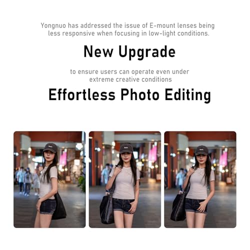 Image of YONGNUO 50mm F1.8 Auto Focus Lens for Sony E Mount Mirrorless Cameras