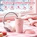 Ceramic Mug Pink Cup With Earmuffs Get Cosy Winnter Kit Warm Sets Lovely Perfect Unique Gift For Coffee Tea Milk,For Girlfriend, Girls, Birthday, Christmas, Mother's Day