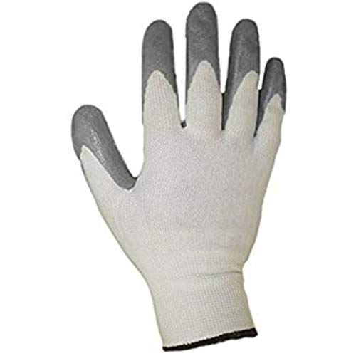 10 Paar Arbeitshandschuhe aus Nylon, beschichtet in Nitril, zertifiziert für mechanische Gefahr, Farbe Grau Cover