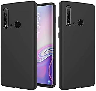 NiaCoCo Compatible with Huawei P Smart 2019/Honor 10 Lite Case Ultra Thin Shockproof Liquid Silicone Phone Case Soft Gel Microfiber Rubber Stripe Protector Case (Blue Purple)