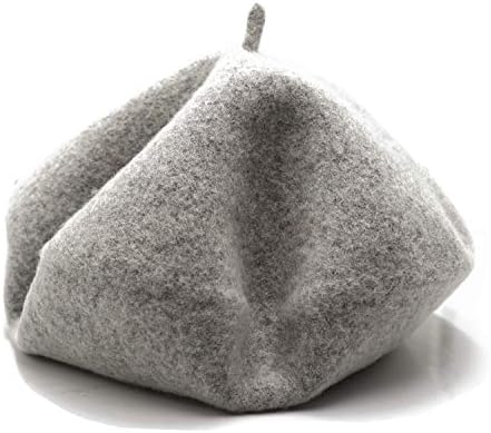 Wheebo Wool Beret Hat,Solid Color French Style Winter Warm Cap for Women Girls Lady