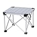 Produktbild Guoyajf Zusammenklappbarer Campingtisch aus Aluminium zum Aufrollen mit Tragetasche für Picknick im Innen- und Außenbereich, Grill, Strand, Wandern, Reisen, Angeln,S