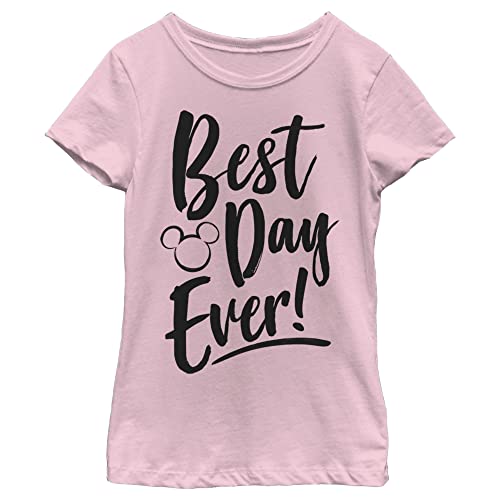 Disney Girls' Best Day T-Shirt, lightpink, S