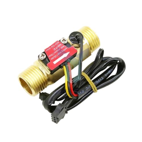 Sensor de flujo de agua G1/2 Hall de cobre YF-B7 con control de temperatura