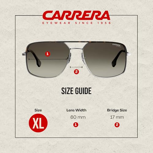 Carrera CA152/S 06LB/HA 60MM Ruthenium/Brown Gradient Square Sunglasses For Men For Women + BUNDLE With Designer iWear Eyewear Kit4