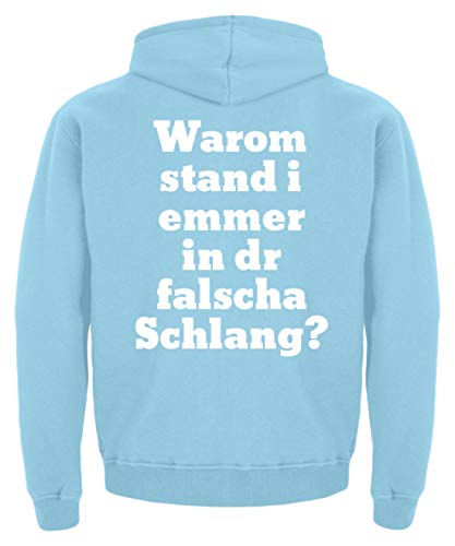 Pull à capuche pour enfant bleu pour protéger du froid lors des sorties matinales