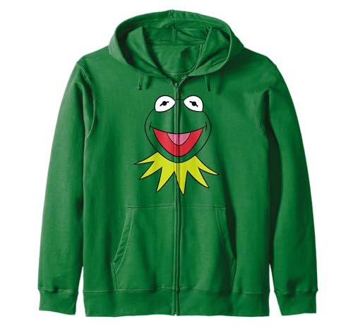 Disney The Muppets Kermit Big Face Zip Hoodie