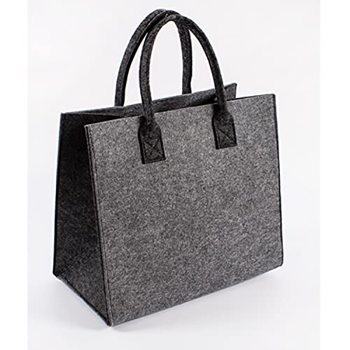 INDA-Exclusiv Sac à provisions en feutre gris 35 x 20 x 30 cm Cover