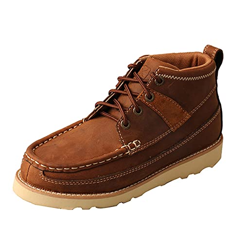 Image of Twisted X Kids Wedge Sole Boot, Color: Oiled Saddle, Size: 11.5, Width: M (YCA0001-M-11.5)