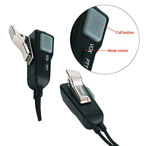COISOUND Two Way Radio Earpiece | Walkie Talkie Headset Compatible Midland AVPH3, Ear-Clip Two Way Headset for Midland Walkie Talkie Earpiece(Pair)