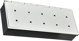 Yardwe Caixa De Grelha De Aço Inoxidável Caixa De Carne Para Fumantes Caixa De Churrasco Para Fumantes Armazenamento De Pellets Caixa De Lascas De Madeira Para Churrasco Caixa De