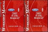  2007 Ford F-150 & Lincoln Mark LT Repair Shop Manual 2 Volume Set Original