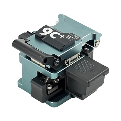 QIIRUN 9C+ Cortadora de fibra óptica de alta precisión rotación automática Operación con una sola mano, Fiber Cleaver con material de aleación de aluminio 24 puntos de división 48000 veces de division