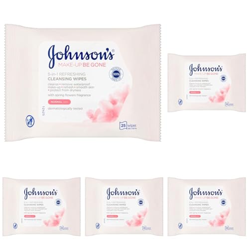 Johnson's Face Care Make Up Be Gone Refreshing Wipes - Pack of 125