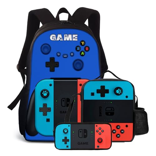 RACUBU 3pcs Boys Backpack With Lunch Box And Pencil Case School Backpack For Boys ?Backpack For Kids Teens?17? Large Capacity