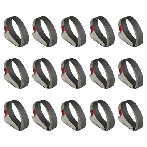 15 個 760 × 25 ミリメートルサンディングベルト 600/800/1000 柔軟な金属木材ウェット/ドライ使用曲面互換性のある研磨ベルト