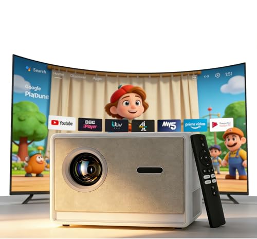 Projector with WiFi and Bluetooth｜3 Years Protection｜2000 Lumens Native 1080P/4K...