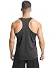 Ymmchy Men's Sleeveless Tank Tops Gym Vest Top Workout Y-Back Tanks Bodybuilding Vests Dry-Fit T Shirt 3 Pack Black/Gray/ArmyGreen XXL #3