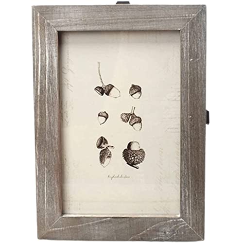 UTMACH Minimalista Marco de Fotos Vintage, Marco de Fotos Rectangular Simple con Cubierta de Vidrio, Marcos de Fotos Familiares Amigos Regalo de Boda Marco de Fotos