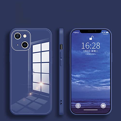 Coque de téléphone antichoc en verre trempé carré pour iPhone XR et 13 évitant les rayures