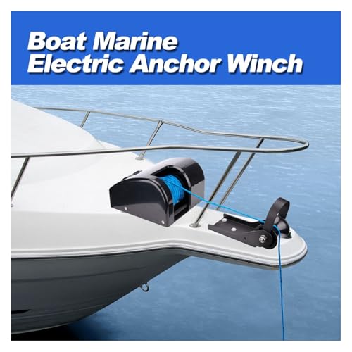 Cabrestante eléctrico para ancla de bote con control remoto inalámbrico miniatura 6
