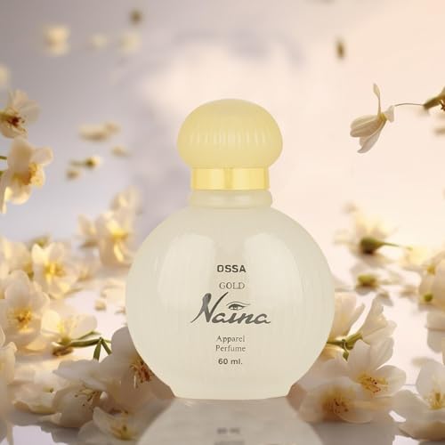 Image of Ossa Gold Naina Perfume for Women, 60ML | Long Lasting Perfume | Musky Ambery Fragrance | Premium Wear Scent for All-Day Freshness, Confidence & Elegant Feminine Appeal