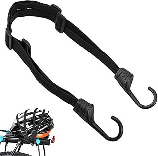 LYTIVAGEN Elastic Bike Strap Adjustable Bungee Cords with Hooks Bungee Rack Straps for Bicycle and Motorcycles (60-90cm)
