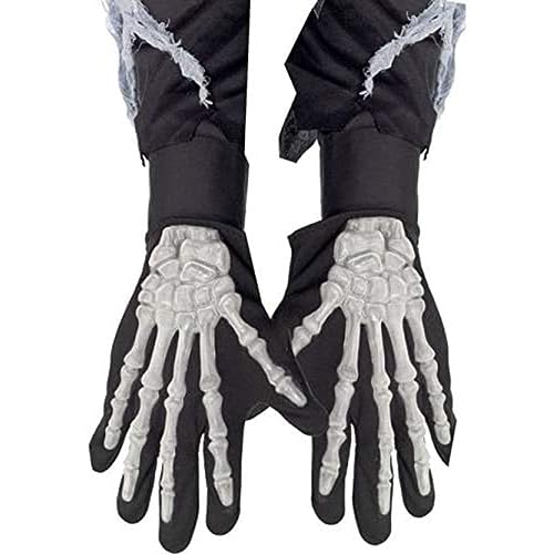 Smiffys Skeleton Gloves, Adult