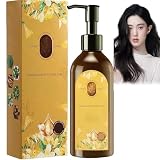 Nourishing Plant-Based Hair Color,Single Agent Floral Dye,Long Lasting Natural HairDye Shampoo,Plant Single Dose Floral Fragrance Dye,Plant Based HairDye for Gray Hair Coverage Women (Natural Black)