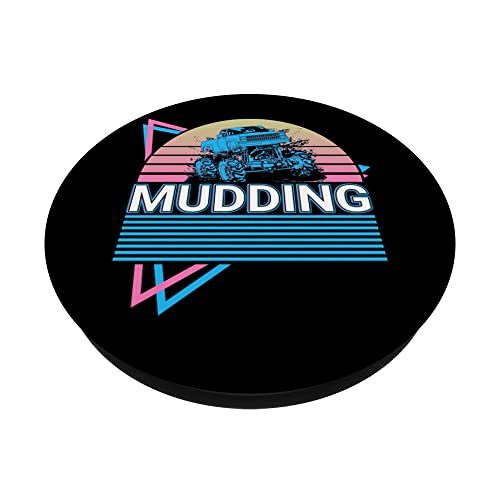 Mudding Retro PopSockets Swappable PopGrip, Black - Image 2