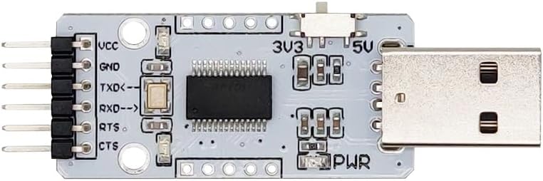 FT232RL USB A to TTL Serial Adapter Conversion Module USB to uart Serial Communication Module Brush Board 3.3/5V Level Output migrated Template (USB Type-A).