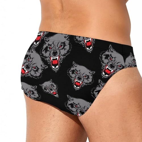 Aggressiveness of Wolf Mens Swim Briefs Bikini Sexy Low Rise Trunks Swimsuit Bathing Suit Beach3
