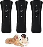 Petstunick Dresseur de chien, contrôle des aboiements Petstunick 2024, outil à ultrasons professionnel anti-aboiement, avec lampe de poche LED et aides au comportement pour chiens (3 pièces)