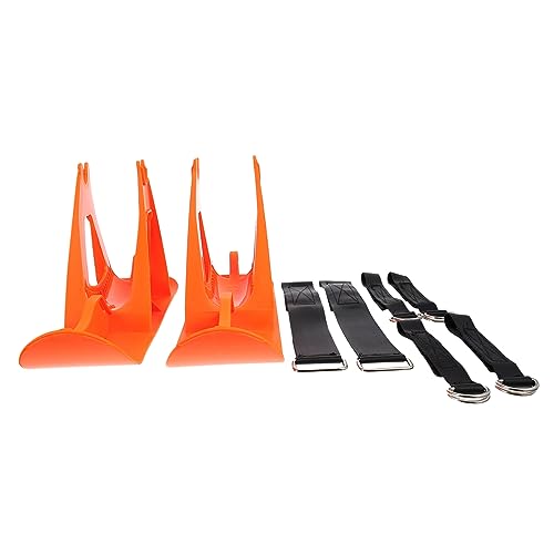 Happyyami 1 Set Ski Board Snow Accessories for Kid Skateboard Winter Outdoor Accessories Ski Scooter Bike Parking Stand for Bling Accessories Snow Walker Bikes Plastic Orange