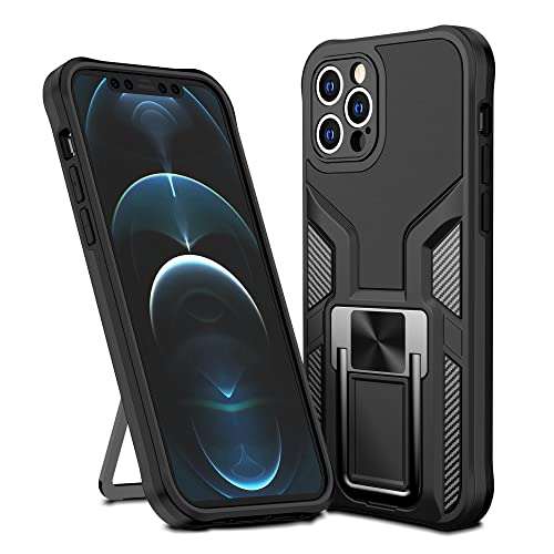 Coque iPhone X antichoc étui protection anneau magnétique KANUZ Svart