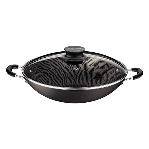 Wok Tramontina Paris em Alumínio com Revestimento Interno e Externo em Antiaderente Starflon Max Chumbo com Tampa de Vidro 36 cm 6,0 L