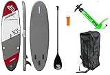 Beauty.Scouts Stand-Up-Paddle Adventure Sport No.7 rot grau 310x86x12,7cm SUP Paddling robust langlebig stabil Wassersport Wassersportart Paddelboard