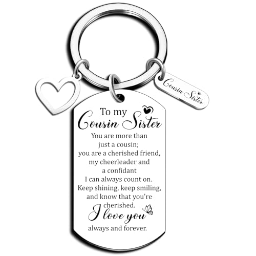Cousin Gifts For Women Best Cousins Keychain Gifts For Cousins Female Birthday Cousin...