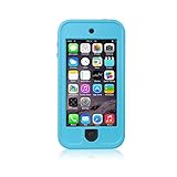 iPod Touch 6 Waterproof Case,SAVYOU iPod Touch 6th Generation Waterproof Heavy Defender Shockproof Dirtproof Snowproof Dustproof Sweatproof Case Cover for iPod Touch 6 with Kickstand (Blue)
