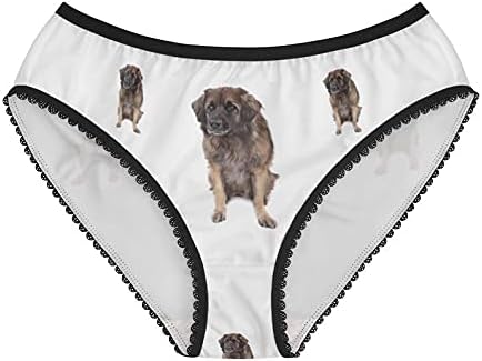 DogsMakeMeHappy Leonberger Isolated On White Panties, Leonberger Isolated On White Underwear, Briefs, Cotton Briefs