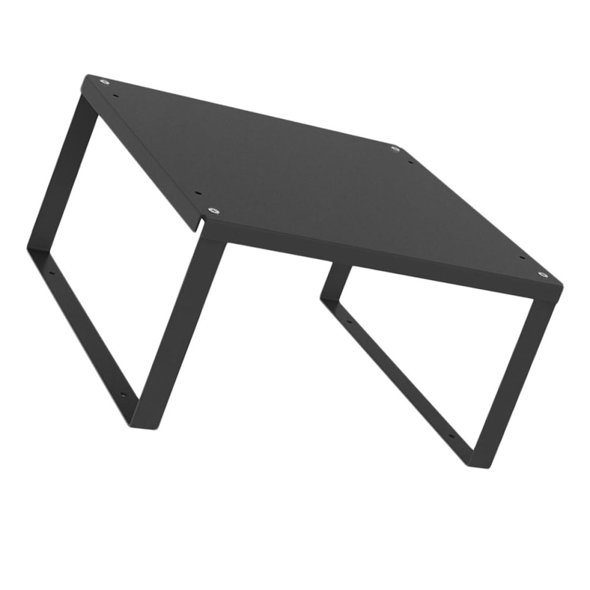Étagère de rangement en fer noir au design simple et épuré pour comptoir moderne