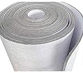 US Energy Products -3MM- Reflective Foam Core Insulation Roll Radiant Barrier White/Foil Faced Reflective Foam Insulation Solid Vapor Barrier Warehouse Building Commercial Residential (4ft x 25ft)