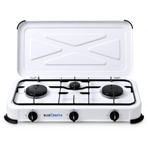 Bluecraft Gaskocher 3-flammig, 5,25 kW, Zündsicherung...