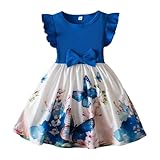 Generisch Kleid mädchen, Kinder Kleider, Prinzessin Kleid für Mädchen - Festliches Soft summmerKleid Elegant für Feier und Gottesdienst