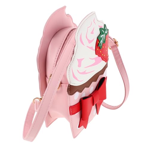 Sac bandoulière femme PU à motif gâteau fraise chic iplusmile