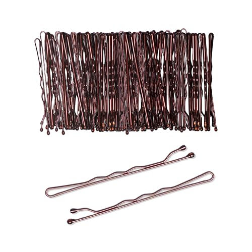 80 pcs Brown Hair Bobby Pins for Thick Hair 5cm Long Hair Pins for Women Pins for Thick & Strong Hair Kirby Grips Curby Grips