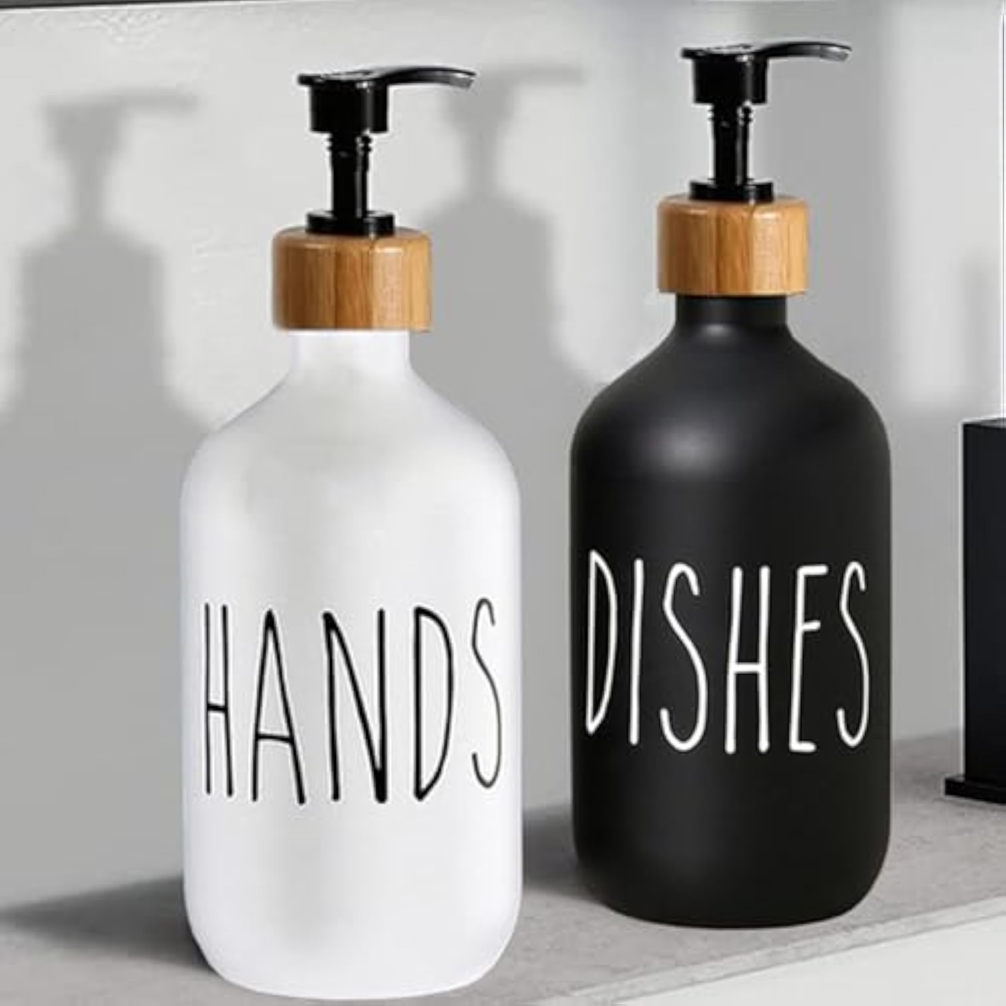 Refillable Black Shampoo Lotion Dispenser