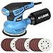 G LAXIA 280W 13000 OPM Orbital Sander with 15Pcs 125mm Sandpapers,6 Variable Speed Electric Random-Orbit Sander with Dust Collector,Fit for Sanding,Woodworking and Polishing