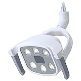 MINTOOTHPRO Dental Oral Exam Light, 6 LED Cool White Shadowless Lamp with Manual & Sensor Switch, Detachable Handle, φ22mm Connector, 1.5kg, for Dental Chair & Surgery Use